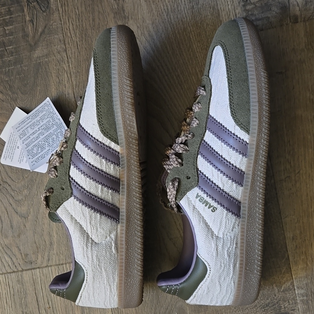 Adidas Samba OG Legacy Purple Olive Strata Womens 7.5 Mens 6.5 NEW IN BOX - Picture 3 of 10